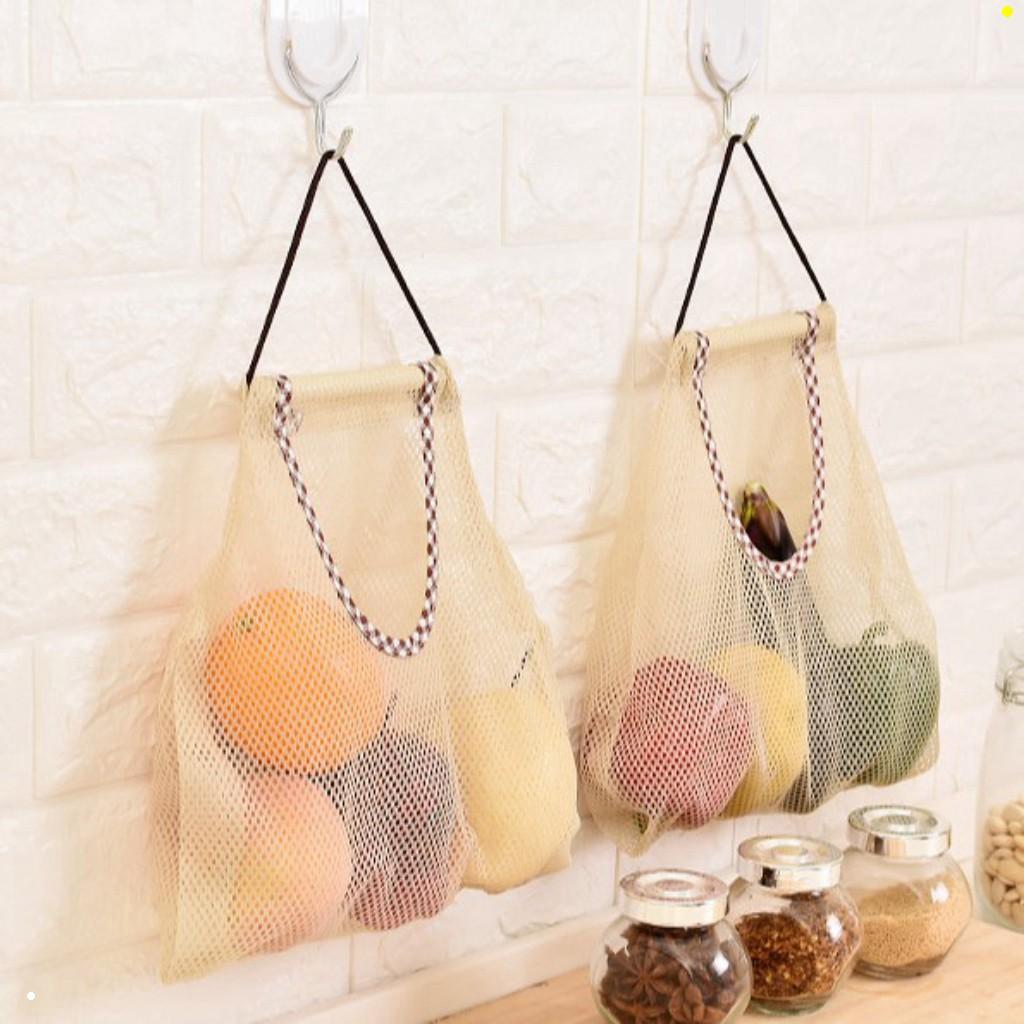 Túi Lưới Đựng Đồ Tiện Lợi - Túi Đựng Mỹ Phẩm và Đựng Hành Tỏi Nhà Tắm Nhà Bếp Đa Năng