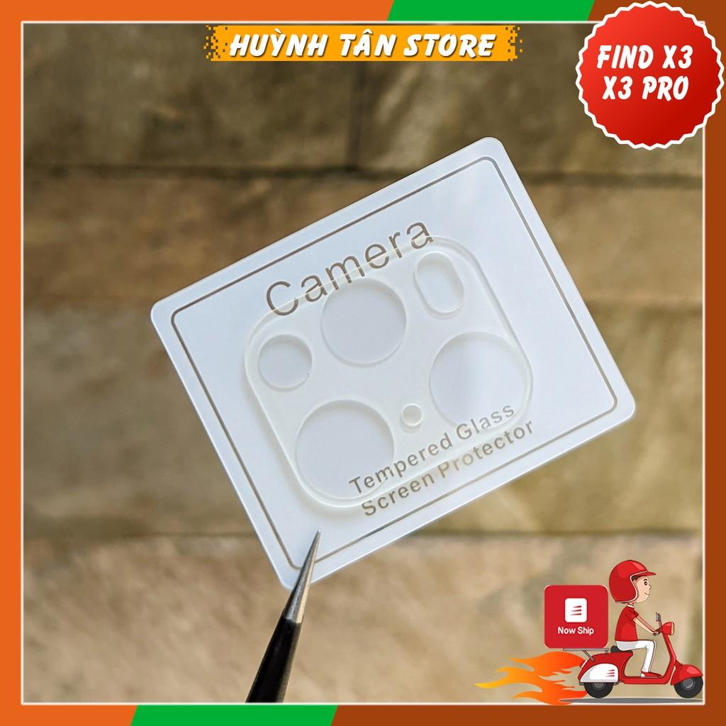 Kính cường lực Camera 3D Find X3, Find X3 Pro trong suốt vát 2,5D