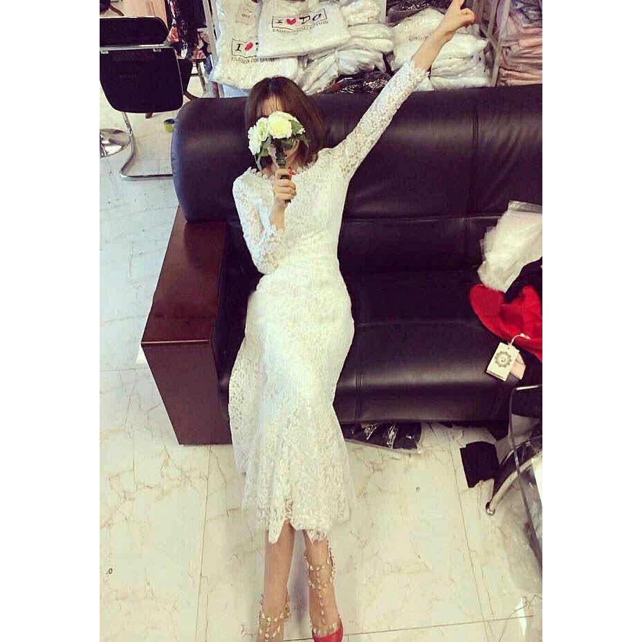 Đầm Dài Đi Tiệc LABELLE Ren Ôm Đuôi Cá