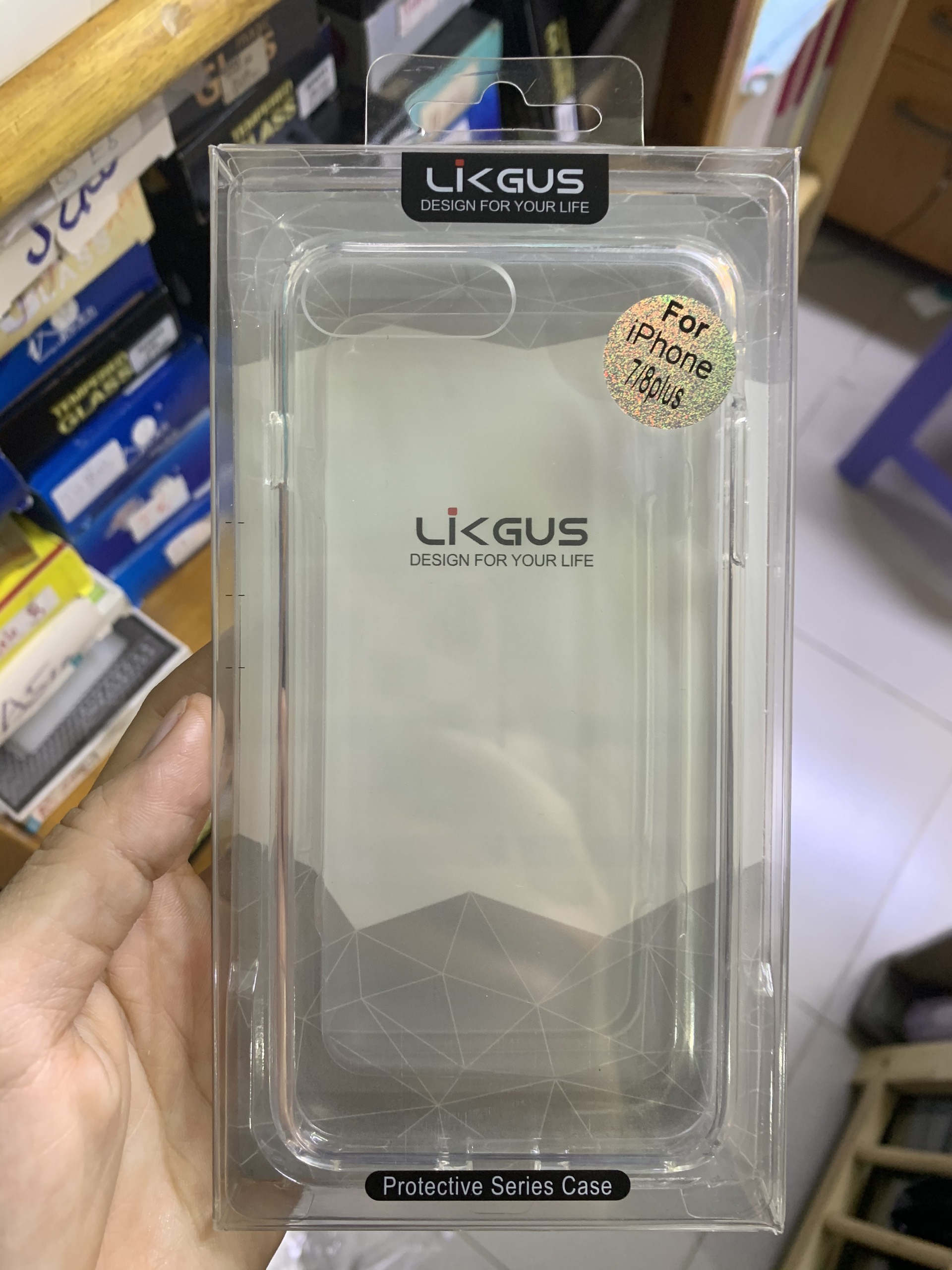 Ốp lưng iPhone 7 Plus/ 8 Plus trong suốt LIkgus - Hàng chính hãng