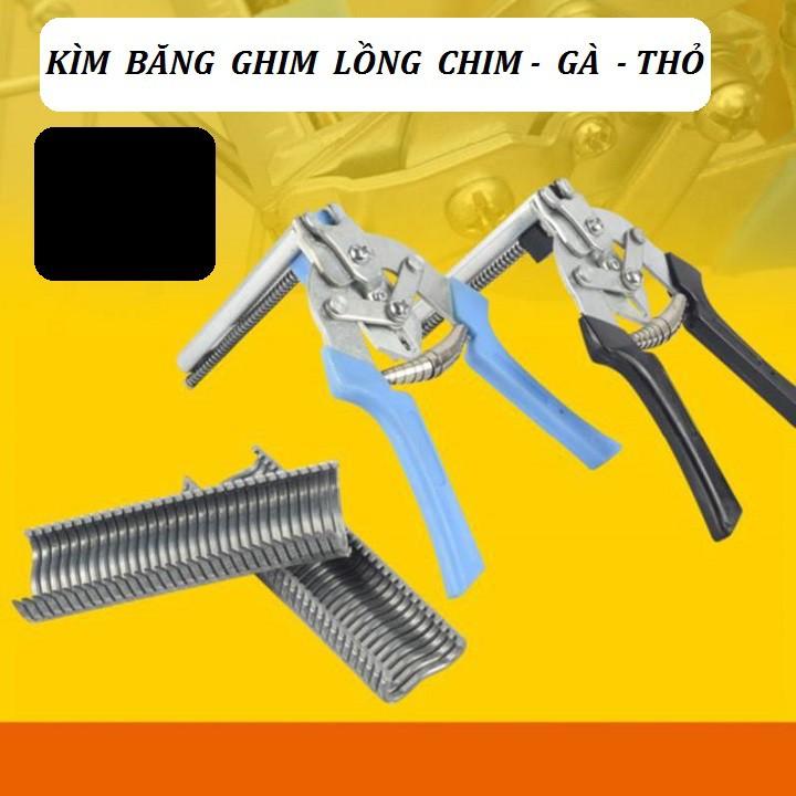 COMBO 1 KÌM BĂNG VÀ 6 HỘP GHIM RÁP LỒNG BỒ CÂU LỒNG GÀ LỒNG THỎ LỒNG CHIM - LỒNG GÀ - 913