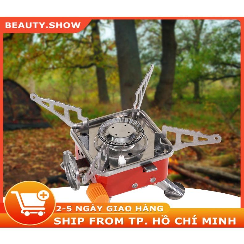 Bếp ga mini dã ngoại gấp gọn di động nhỏ cho du lịch gia đình và ngoài trời