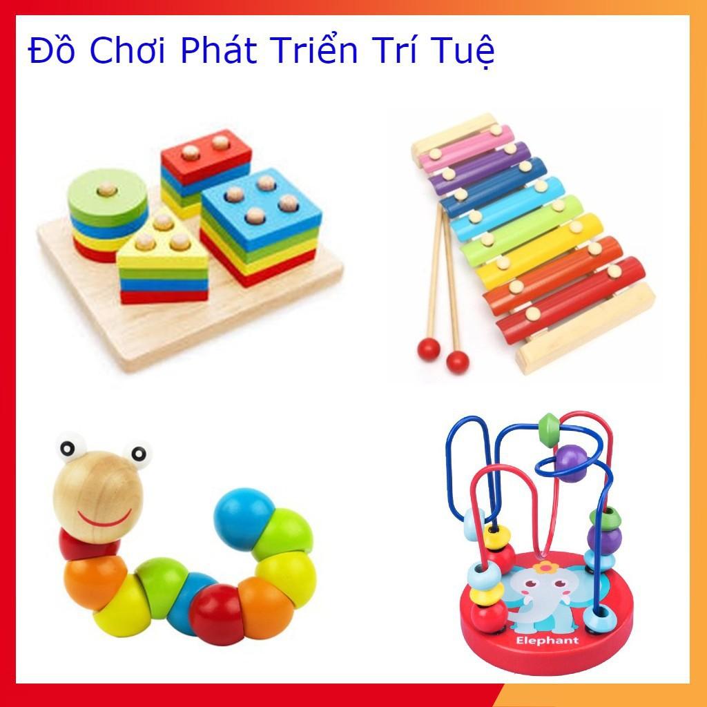 Combo đàn, sâu, thả hình, tháp bằng gỗ