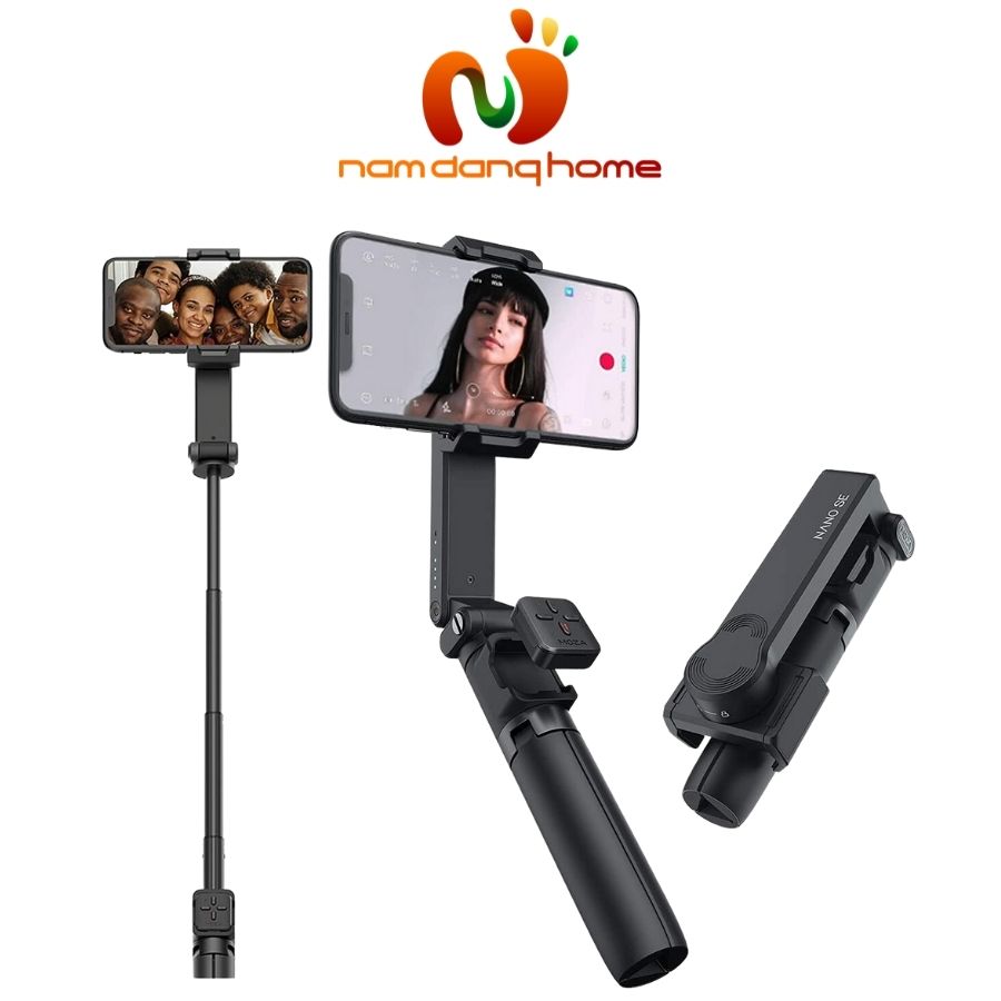 Gimbal chống rung Moza Nano SE - Tay cầm dành cho điện thoại nhỏ gọn, siêu nhẹ - Hàng nhập khẩu