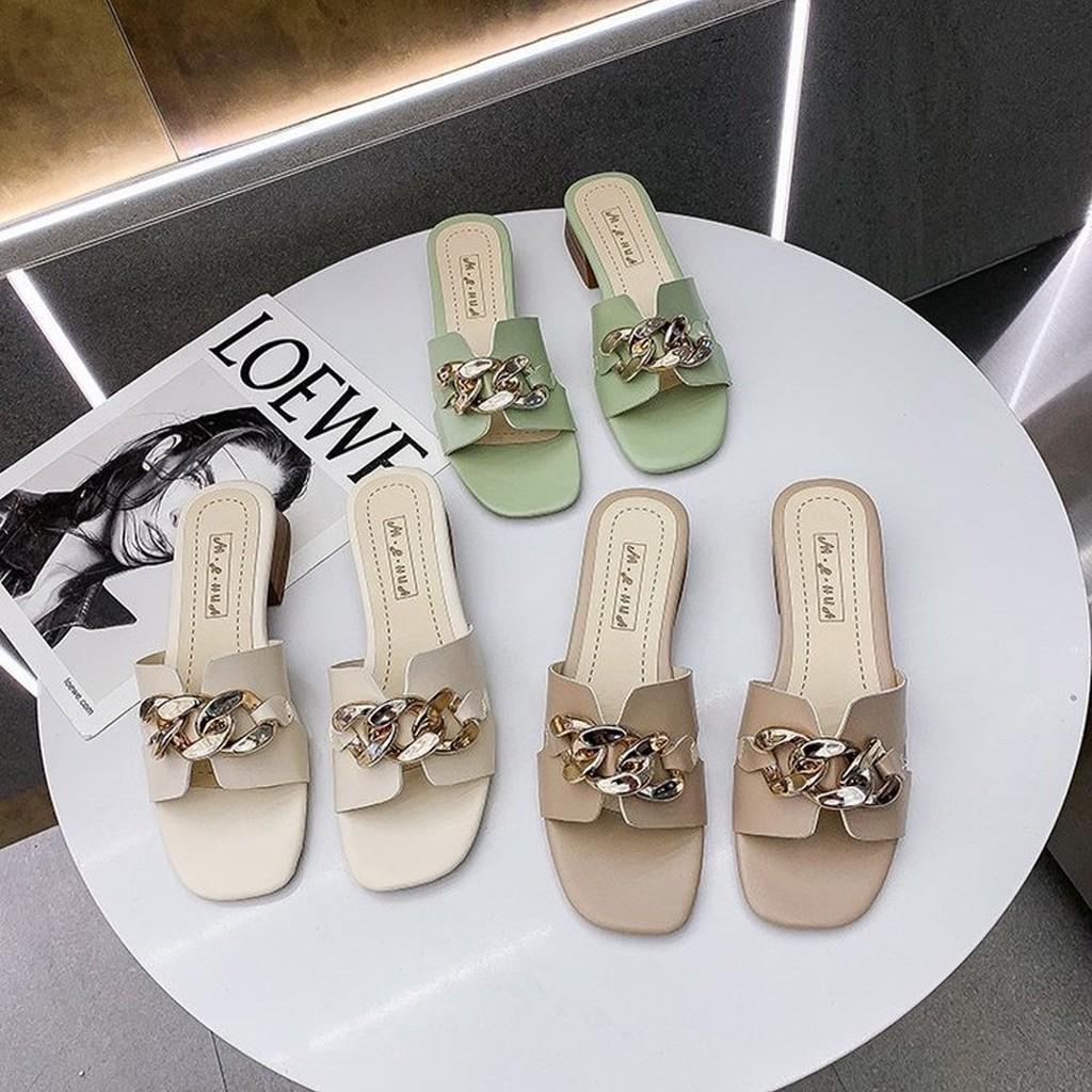 Guốc nữ quai xích