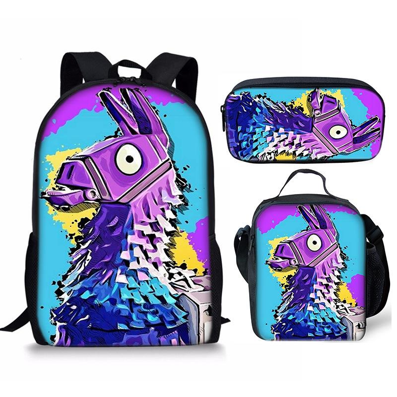 Trò Chơi Pháo Đài Đêm Schoolbag Ba Lô Túi Đựng Đồ Ăn Trưa Đựng Bộ Quà Tặng Cho Trẻ Em Học Sinh Sinh Viên
