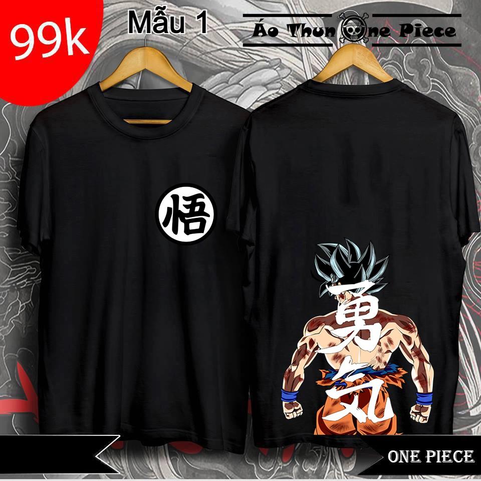 ️️Áo Thun In Hình Dragon Ball - Son GoKu &quot;Bảy Viên Ngọc Rồng&quot; Áo Đen 2 Mặt Cực Ngầu - Áo Thun Mang