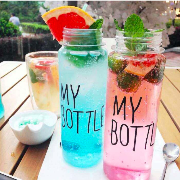 BÌNH NƯỚC THỦY TINH MY BOTTLE 450ML NHIỀU MÀU SẮC