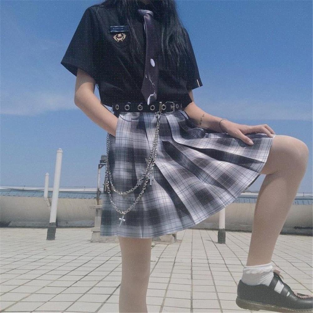 Thắt lưng Nam nữ Unisex CHAIN xích nhiều lỗ tròn - Dây nịt lỗ tròn 1 hàng kèm Chain xích 3 kiểu treo quần.
