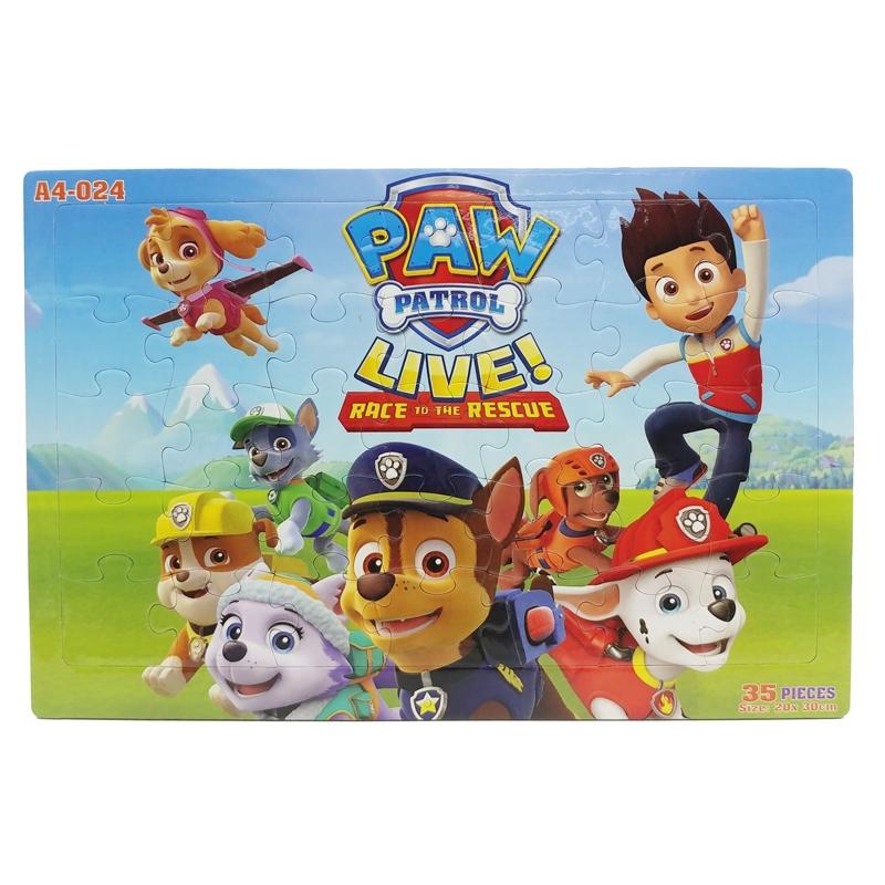 Bộ Xếp Hình Khổ A4 Puzzle Minh Châu 35-024 - Paw Patrol Live (35 Mảnh Ghép)