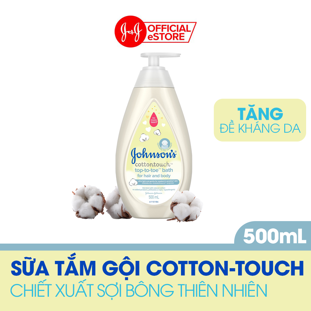 Sữa tắm gội toàn thân Johnson's Baby mềm mịn (500ml)