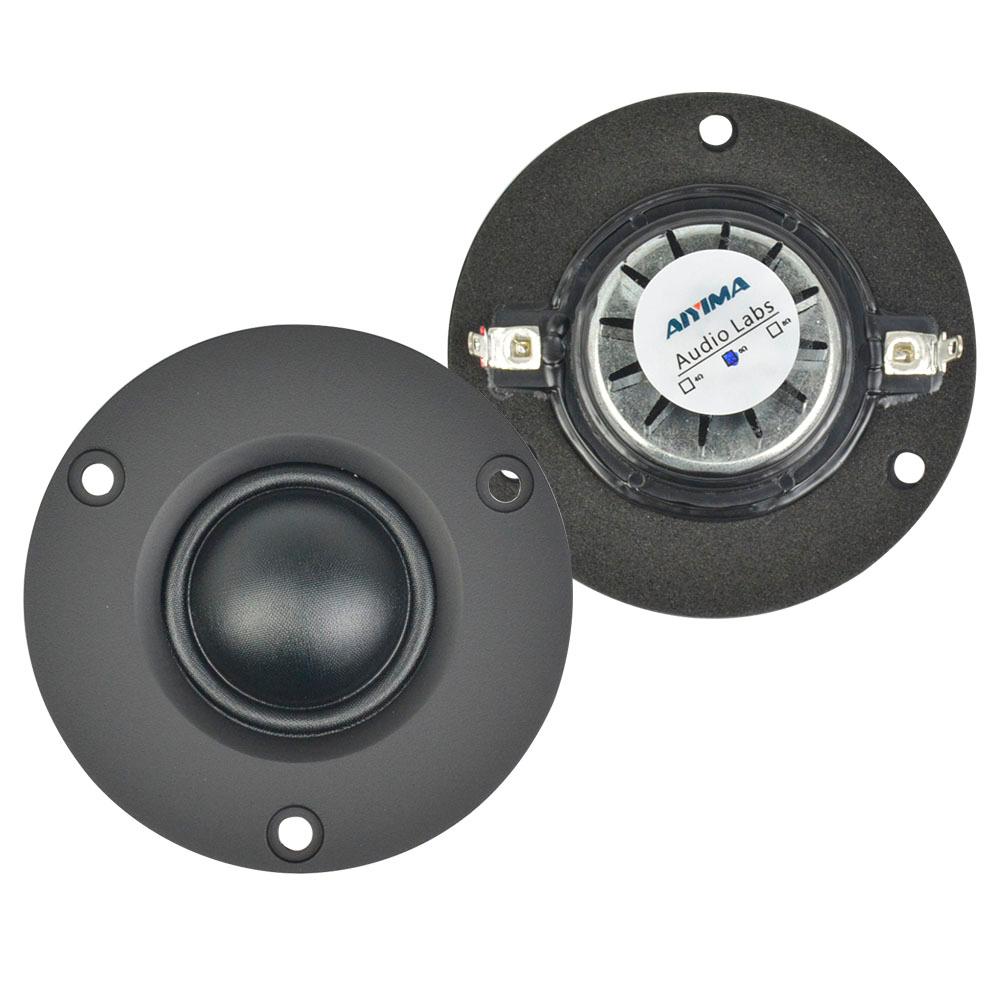 AIYIMA 2 Cái Loa Tweeter di động âm thanh mini 2,5 inch 25 Core 6 8 Ohm 15W Cơn sốt màng lụa Loa Hifi cho rạp hát tại nhà Màu sắc: Loa 6 Ohm