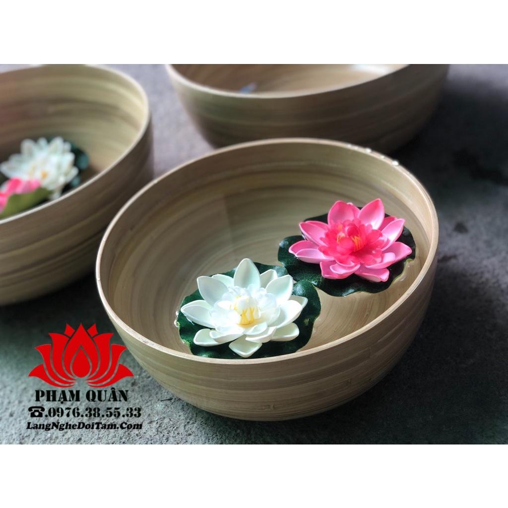 chậu tre ngâm chân, tay kích thước 30cm (làm từ cốt tre)