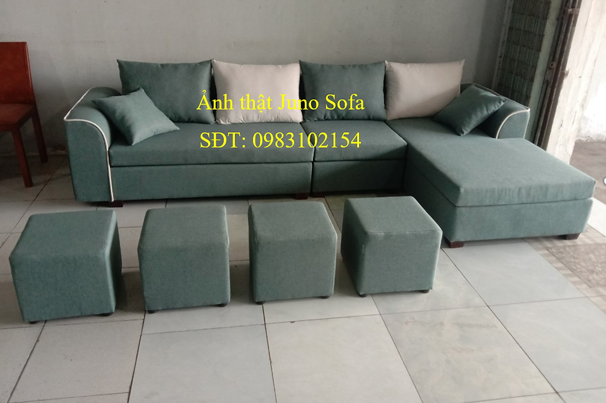 Sofa góc phòng khách juno sofa KT 2m8 x150cm