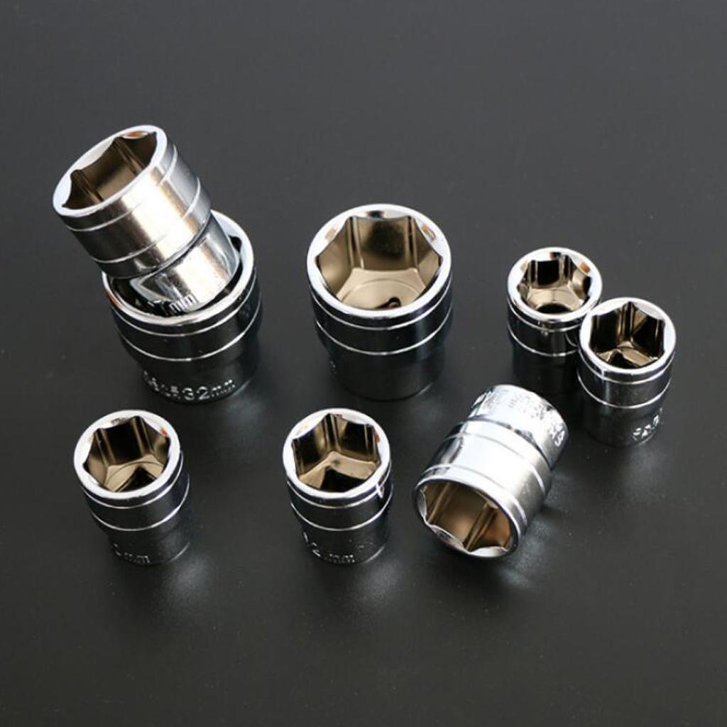 Socket Wrench Set 13pcs 1/2Inch Drive Ratchet Wrench Spanner for Repairing