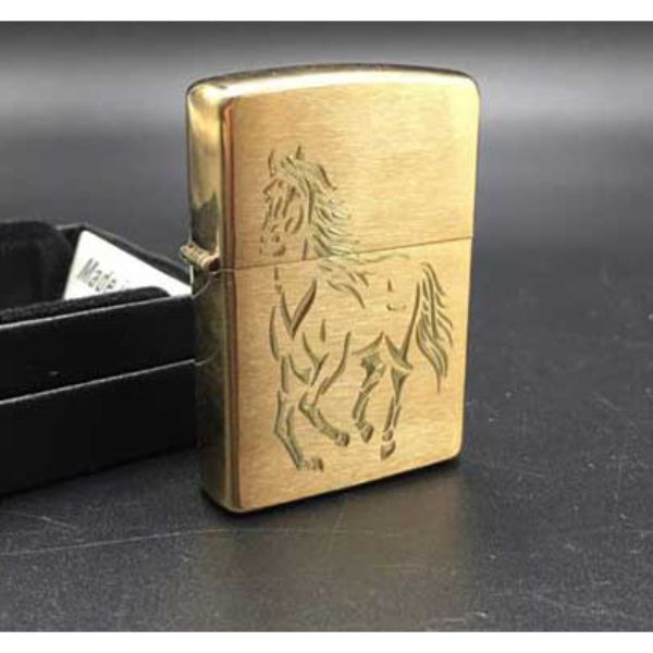 Bật Lửa ZIPPO 204B KHẮC NGỰA 10 – ZIPPO 204B.NGUA10