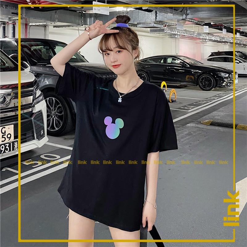 Áo phản quang MICKEY trước ngực xiu xinh Unisex ( Đen, Trắng )