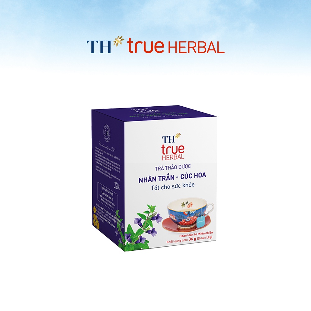 Combo 4 Hộp Trà Nhân Trần – Cúc Hoa TH True Herbal (20 gói)