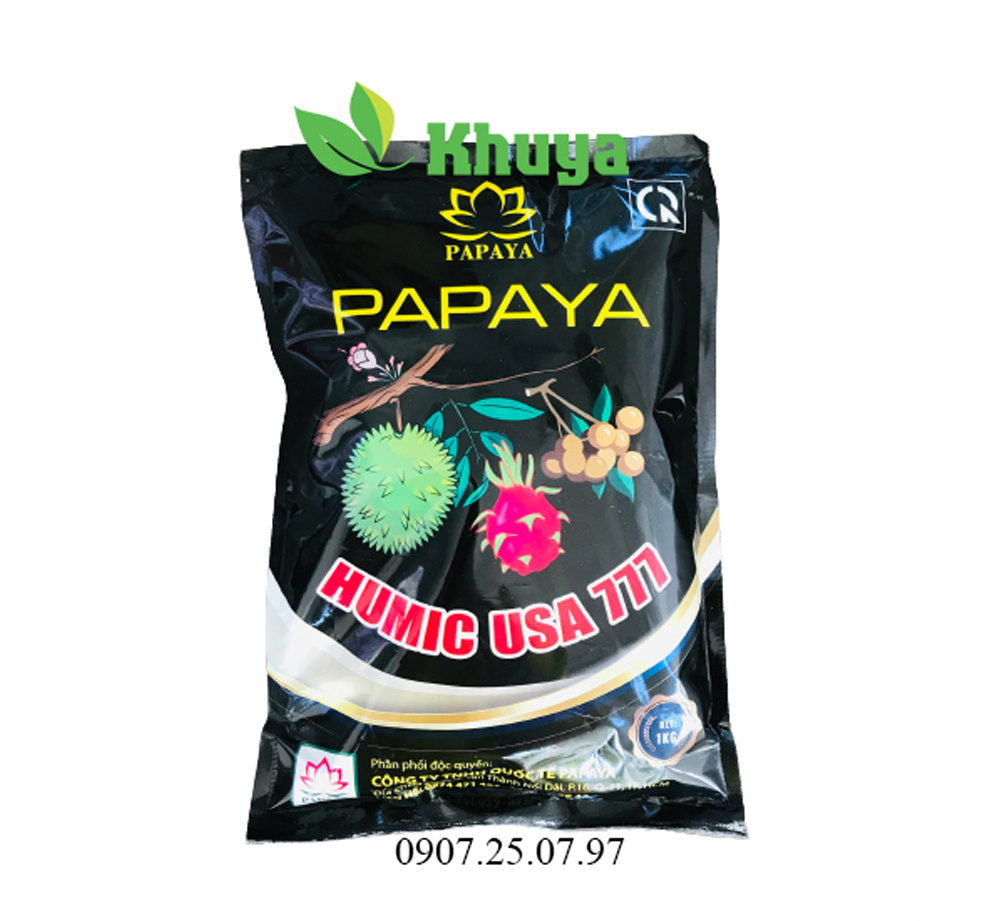 Phân bón vi lượng Humic USA 777 loại 1kg Kích Rễ - Giải Độc