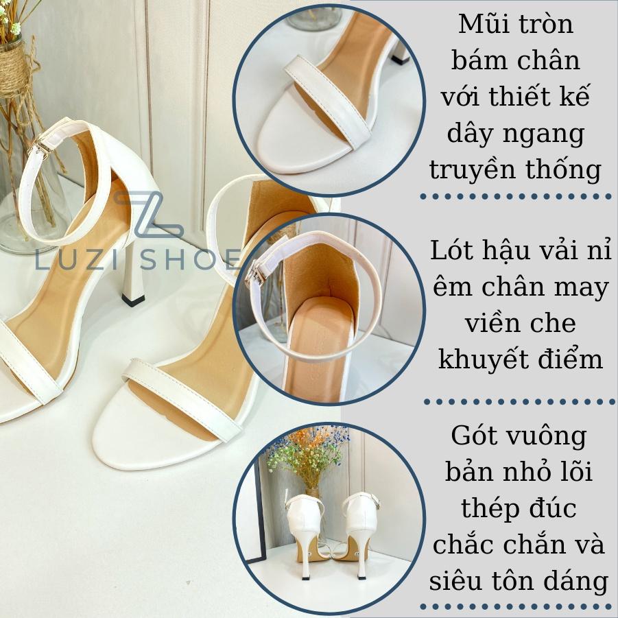 Sandal nữ cao gót bít hậu, guốc nữ gót nhọn cao 7P và 11p