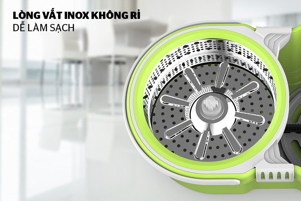 Bộ Lau Nhà 360 Độ Sunhouse Thế Hệ Mới KS-CL260PG