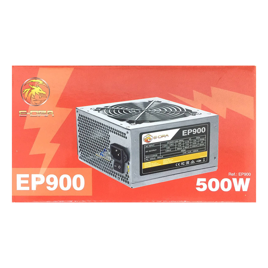 Nguồn Máy Tính E-DRA EP900 500W - Hàng chính hãng