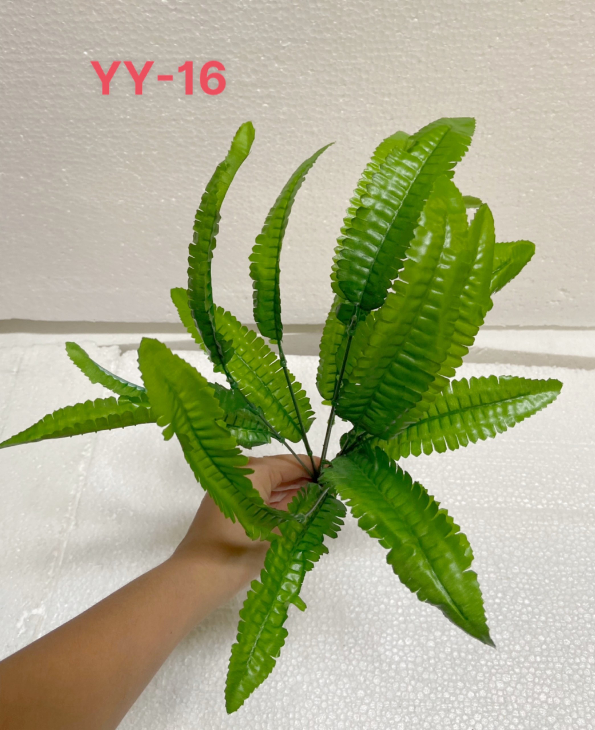 Dương xỉ giả 7 nhánh lá, 38cm, cây giả trang trí nhà cửa, cắm chậu, cây điểm tường cây cực xinh - YY-16