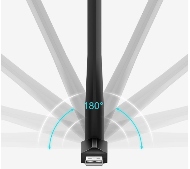 USB Thu Sóng Wifi Tp-Link Archer T2U Plus Băng Tần Kép Chuẩn AC Tốc Độ 600Mbps - Hàng Chính Hãng