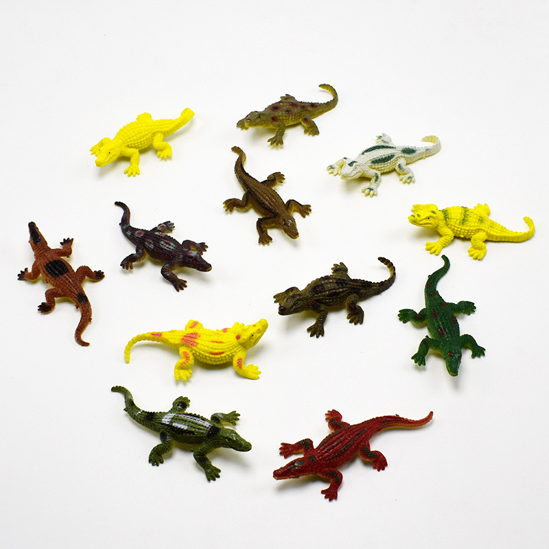 Đồ chơi 12 Cá Sấu giả bằng nhựa dẻo 5.5 cm New4all Wild Animal xinh xắn nhiều màu