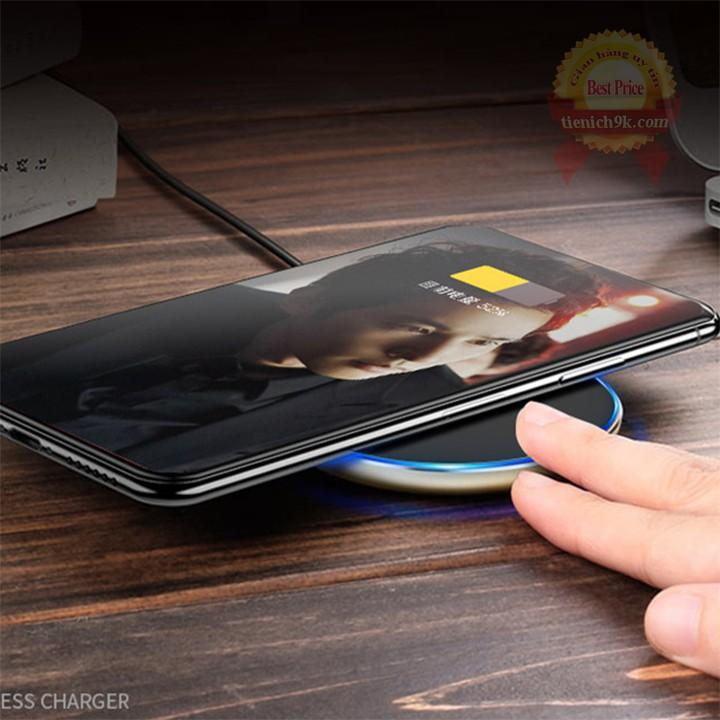 Đế sạc nhanh không dây từ tính Fast charge chuẩn Qi cho điện thoại Iphone Samsung