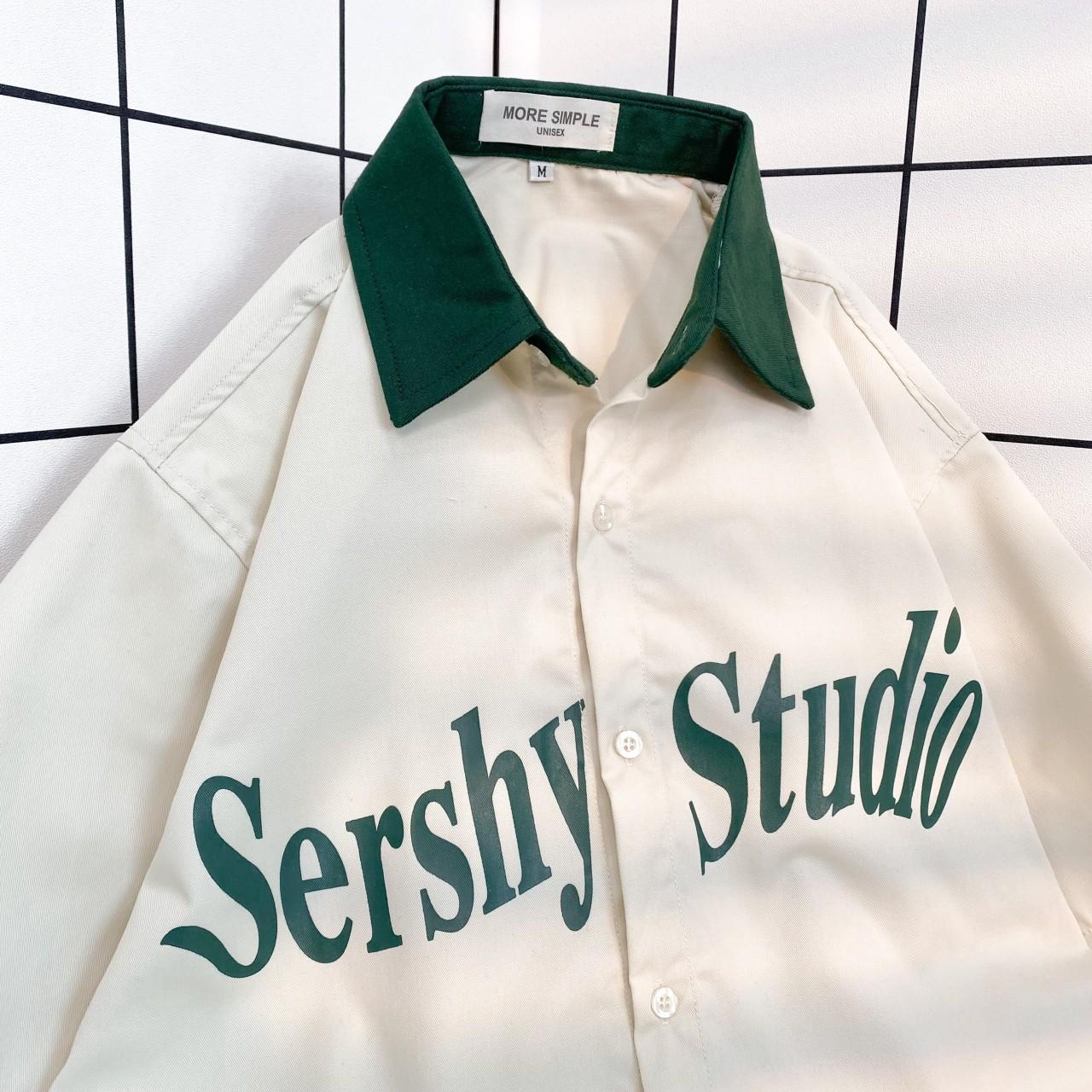 Áo Sơ Mi Tay Lỡ SERSHY STUDIO Form Rộng Nam Nữ Style Cá Tính Phong Cách Ulzzang Unisex