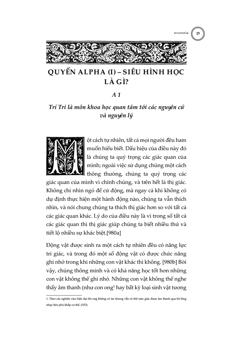 Sách - Siêu Hình Học (Metaphysics) – Aristotle