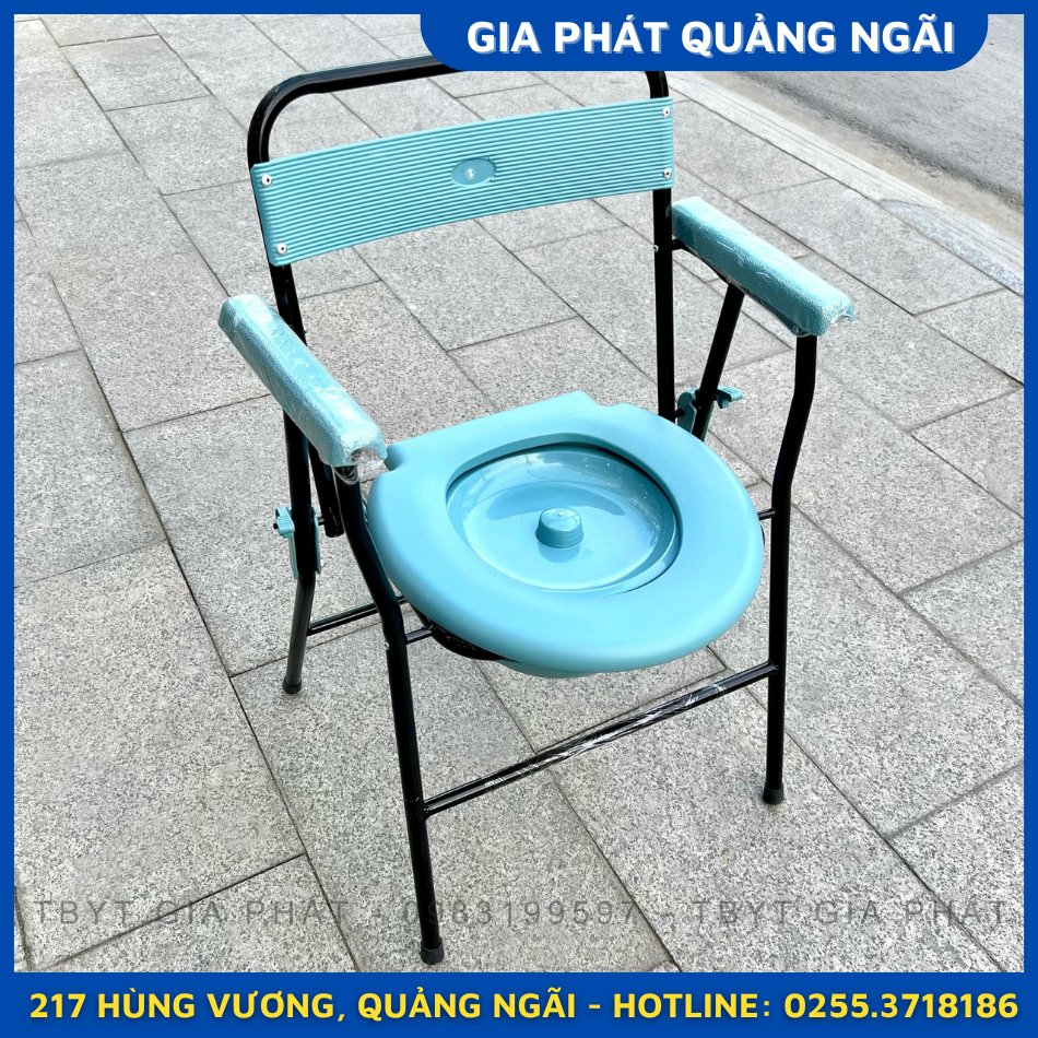 GHẾ BÔ VỆ SINH SẮT SƠN TĨNH ĐIỆN CHO NGƯỜI GIÀ MẸ BẦU