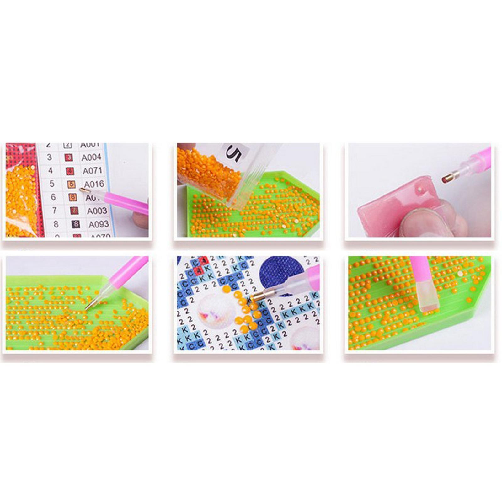 Colaxi DIY  by Number Kit Full Drill Round Rhinestone