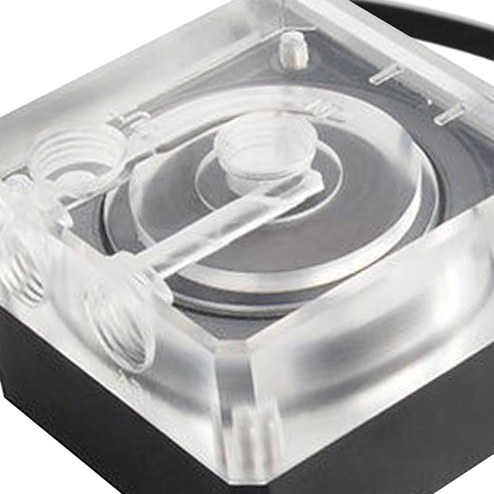 Cubic Water Cooling Pump DC 12V PWM Speed Control Meters