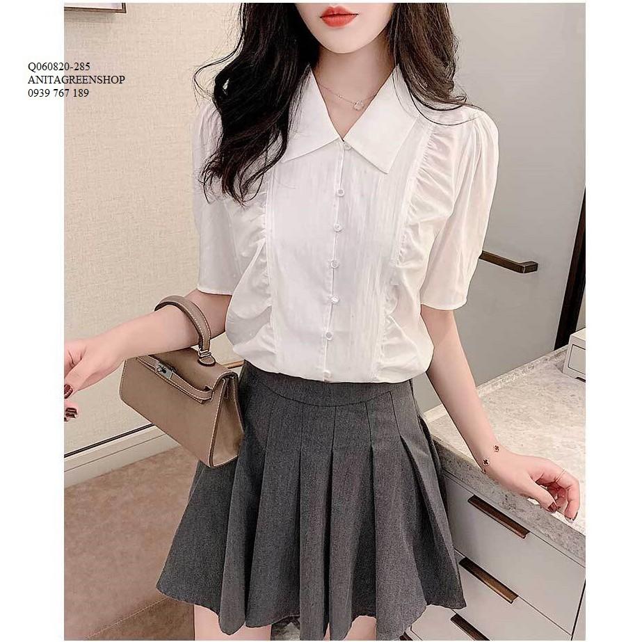 Q060820 ÁO SƠ MI NỮ TAY PHỒNG