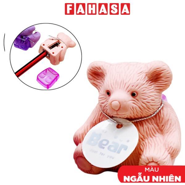 Vỉ 4 Chuốt Chì 1 Lỗ Có Tẩy Hình Gấu - Stacom VPS213