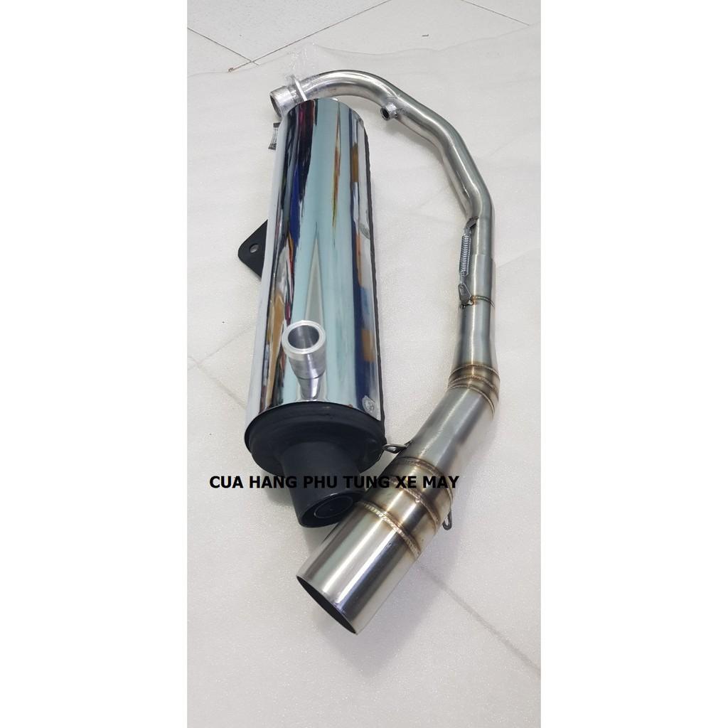 Pô NHẬP kèm cô 2 khúc inox 304 dành cho xe EX 135 - EX 150 - WINNER - SONIC - RAIDER FI - SATRIA