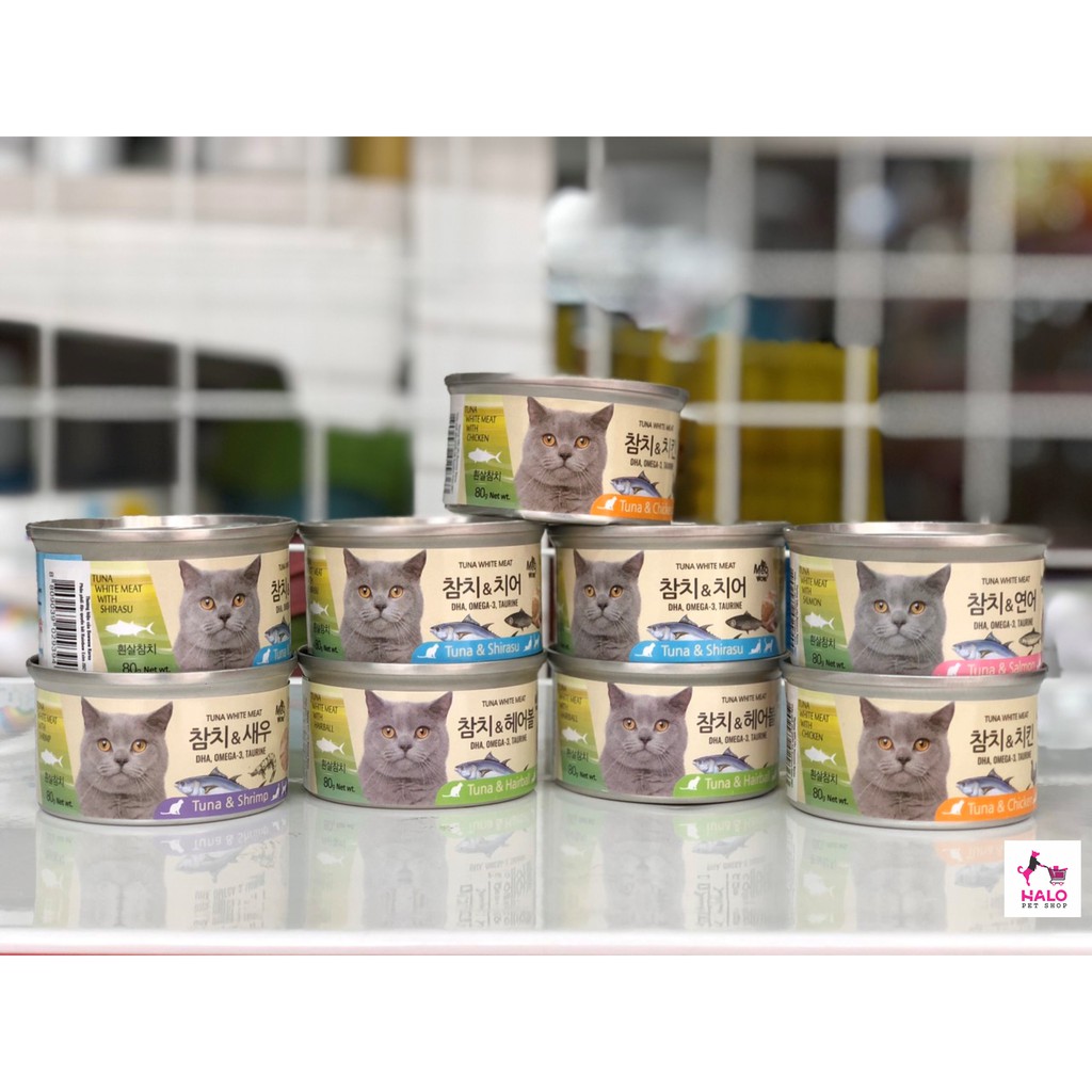 Pate lon các loại cho mèo từ 1 tháng tuổi