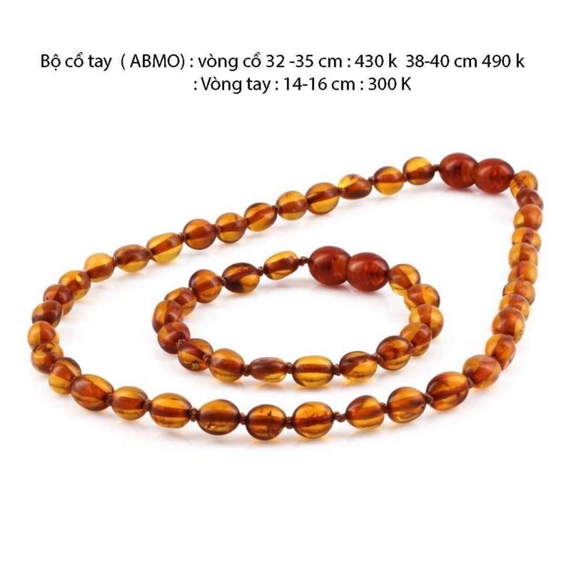 Vòng tay hổ phác h Amber cho bé 0-10 tuổi VTABOL1N