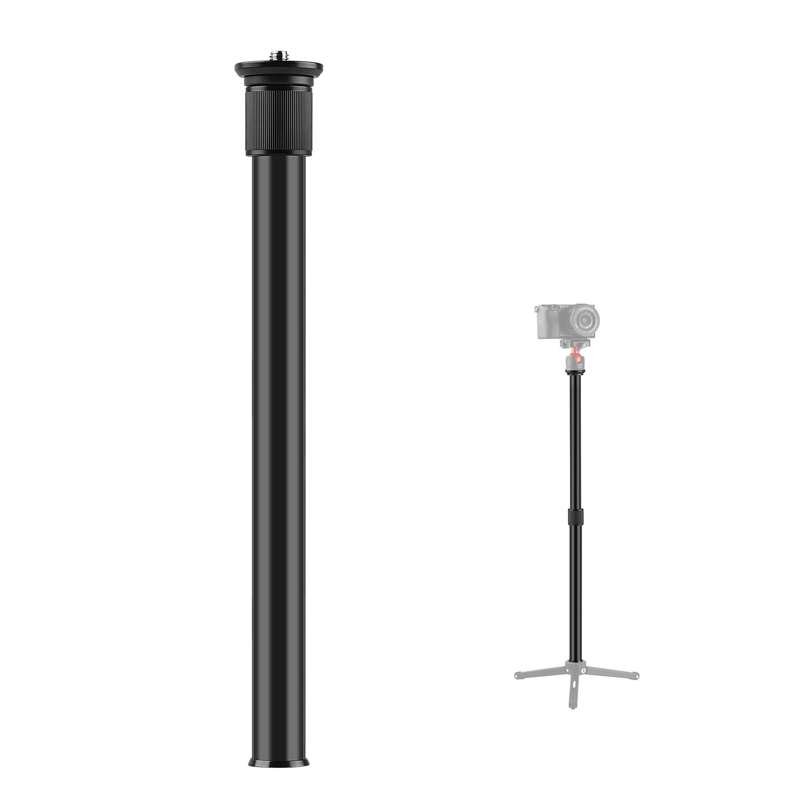 Adjustable Tripod Extension Rod Photography Extension Pole with 1/4 Inch Screw Adjustable Length 33~60cm for Camera