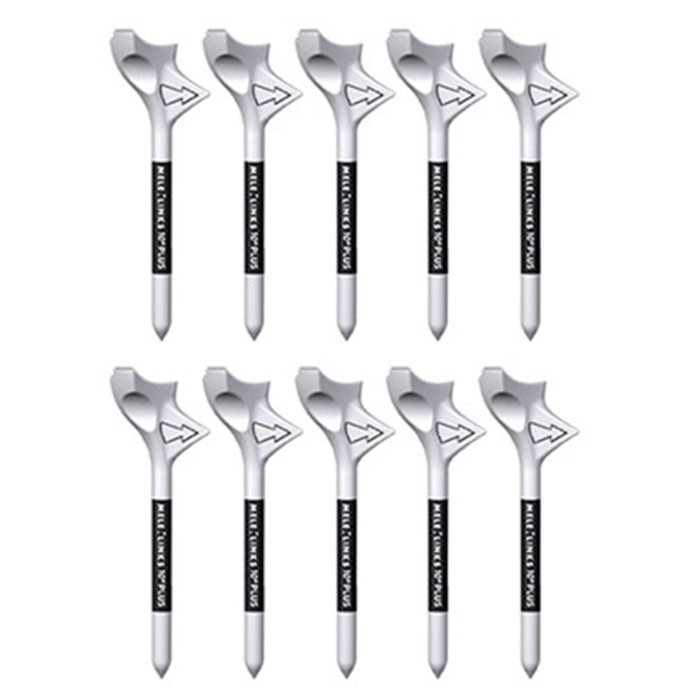 10 cái golf tees 10 ° Chèn đường chéo chéo bóng golf Huấn luyện chơi bóng golf Tee với gói quà tặng Golf Phụ kiện