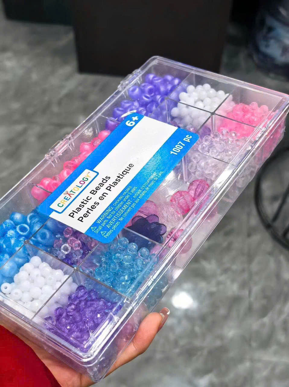 Set Nguyên Liệu Hạt Cườm Tự Làm Phụ Kiện Vòng Cổ, Vòng Tay Cho Bé - HÀNG CHÍNH HÃNG MINIIN