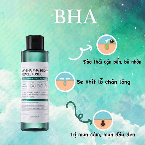 Combo Toner + Kem ngăn ngừa mụn Some By Mi AHA-BHA-PHA 30 Days Miracle Toner Cream