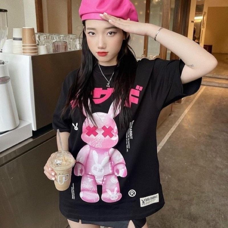 Áo Thun Tay Lỡ Unisex Bad Rabits SAY And DRUNK TEE màu ĐEN /Nam nữ unisex/ Áo phông cổ tròn form rộng Jaystoree