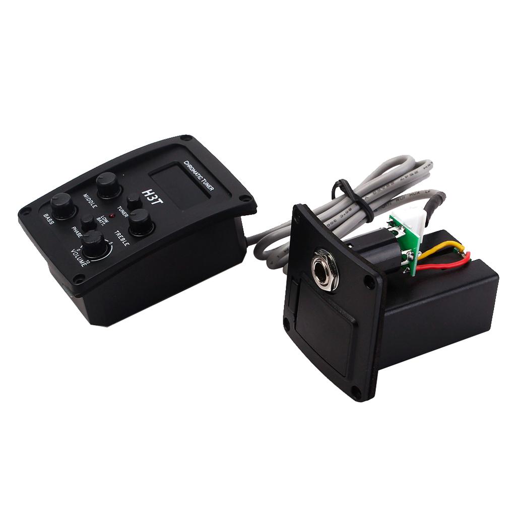 Nhựa Đàn Guitar Chromatic Tuner Bán Bộ Khuếch Đại Đen Nhạc Cụ Dây Phụ Kiện DIY
