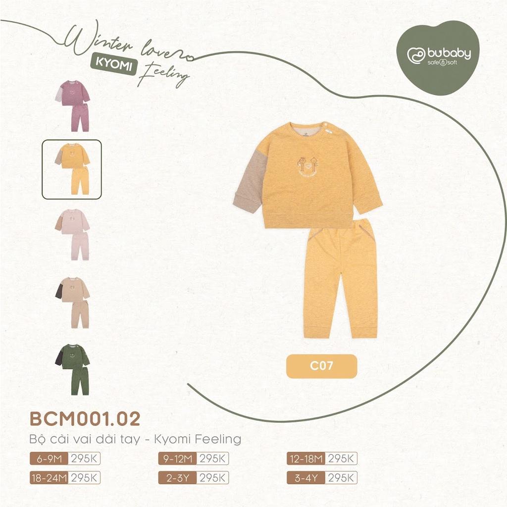 Bộ dài tay Bu, Bubaby Kyomi Feeling Cotton Melange BCM001.02