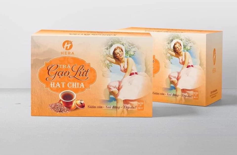 Trà hỗ trợ giảm cân gạo lứt HERA