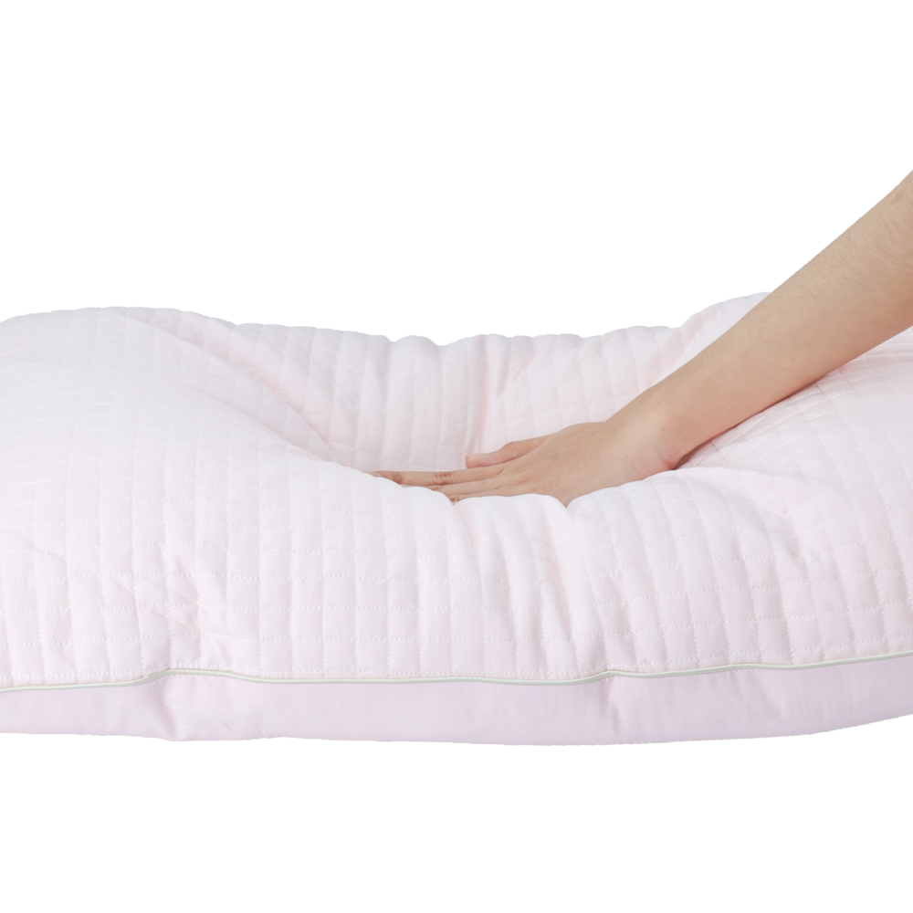 Gối chần bông, ruột gối đầu cho người nằm thấp Cloudy NIN House 48x74cm microfiber nhiều màu Quilted Pilllow