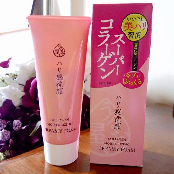 Hình ảnh Sữa rửa mặt và tẩy trang chống lão hóa Naris Collagen Moisturizing Creamy Foam Nhật Bản 100ml + Móc khóa